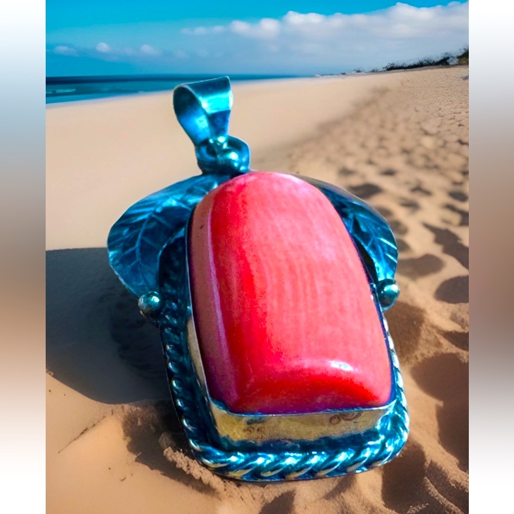 Exquisite Handcrafted Fruit,Leaf Theme With Coral… - image 7